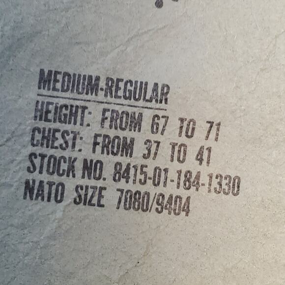 US Army Hot Weather Woodland Camo Combat Size M Regular Coat - Picture 5 of 8